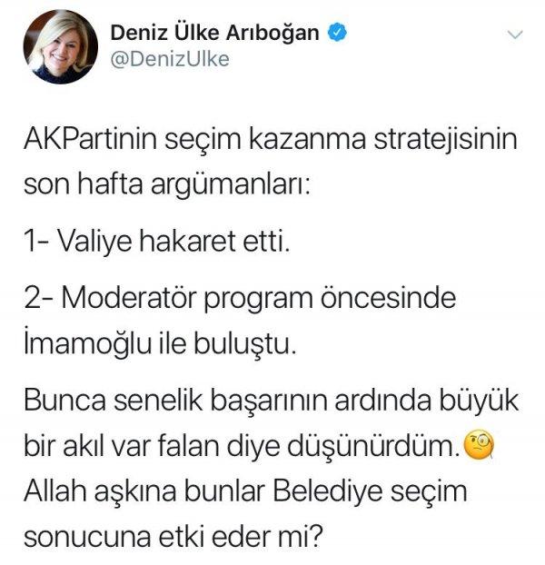 Deniz Ülke Arıboğan, AK Parti’nin stratejisini değerlendirdi