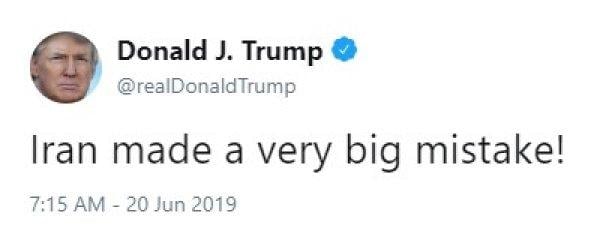 Trump: İran büyük bir hata yaptı