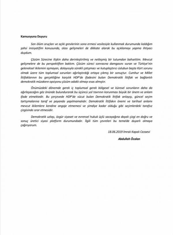 Öcalan'ın avukatları açıklama yaptı