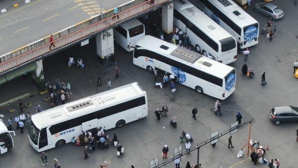 İstanbul Otogarı'nda seçim yoğunluğu