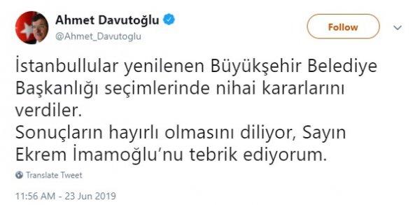 Ahmet Davutoğlu oyunu kullandı