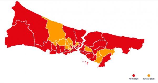 Binali Yıldırım'ın oyunun düştüğü ilçeler