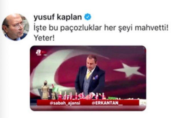 Yeni Şafak yazarı A Haber sunucusuna yeter dedi