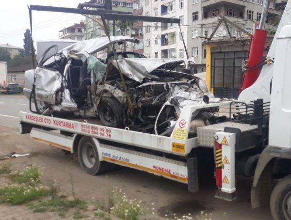 Rize’de trafik kazası: 2 ölü, 2 ağır yaralı