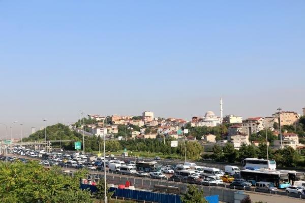 FSM Köprüsü'ndeki trafik yoğunluğu