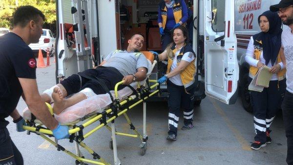 Bursa'da husumetlisini ayağından vurdu