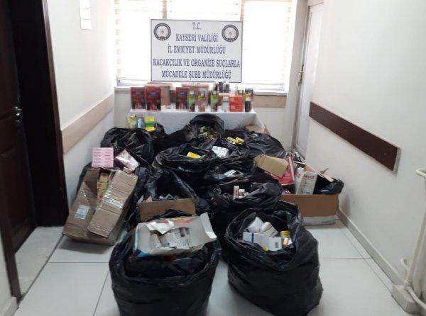 Kayseri'de kaçak eczacı gözaltına alındı