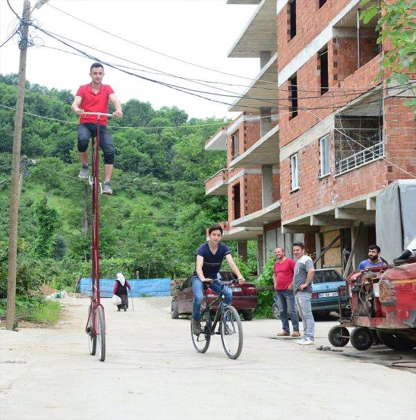 Giresunlu çırağın 4 metrelik bisikleti