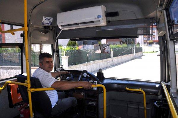 Aydın'da şoför evdeki klimayı aracına taktı