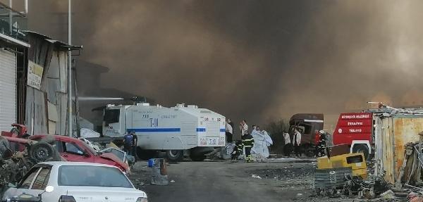 Adana'da metal sanayi sitesinde fabrika yangını