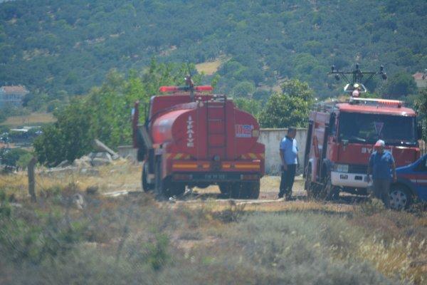 Cunda Adası’nda korkutan yangın