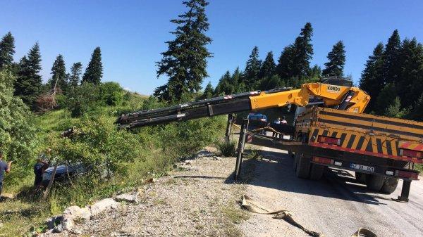 Sinop'ta cenaze yolunda kaza: 1 ölü
