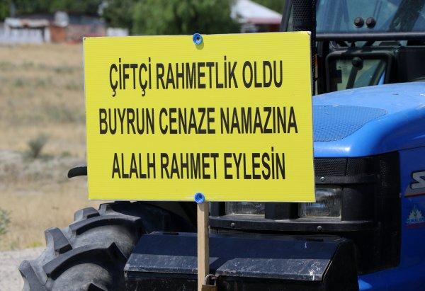 Erzincan'da suları kesilen çiftçilerden eylem