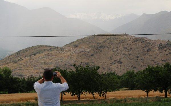 Erzincan'a temmuz ayında kar yağdı