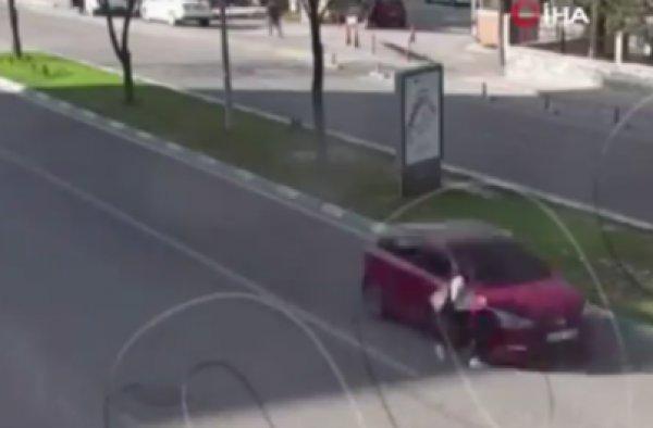 Kütahya'da yaya ezilmekten son anda kurtuldu