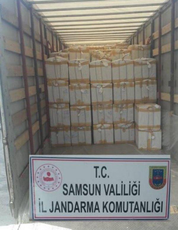 Samsun’da 85 bin adet kaçak parfüm ele geçirildi