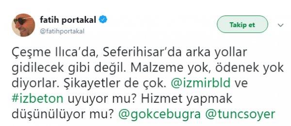 İzmir'deki bakımsız yollar Fatih Portakal'ı kızdırdı