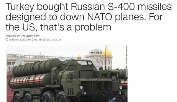 Türkiye’nin S-400 alımı CNN’in merceği altında