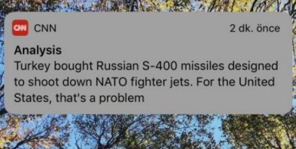 Türkiye’nin S-400 alımı CNN’in merceği altında