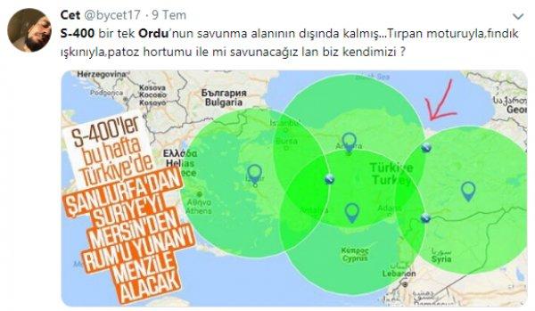 Orduluların S-400 paniği
