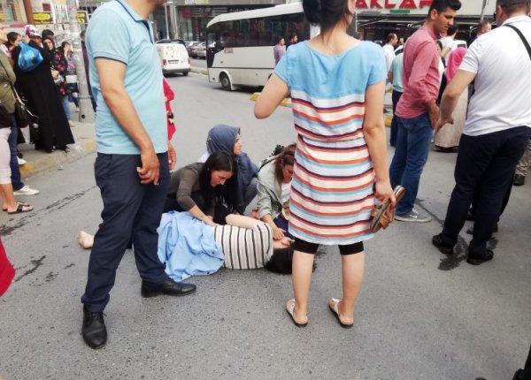 Esenyurt'ta 7 aylık hamile kadına kamyonet çarptı