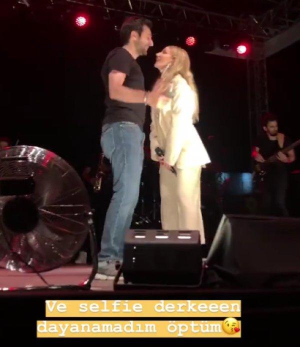 Gülşen'in hayranı kendisini sahneye attı