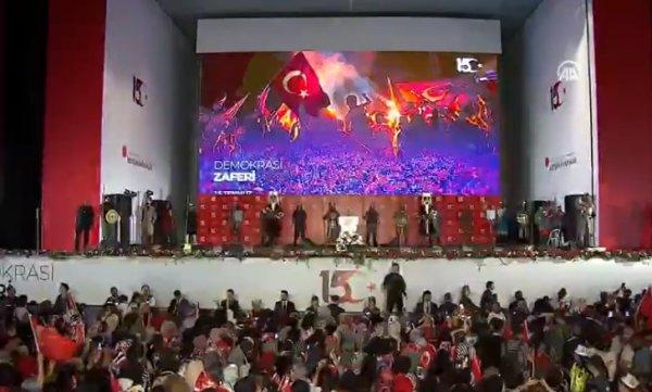 Cumhurbaşkanı Erdoğan, 15 Temmuz anmasında