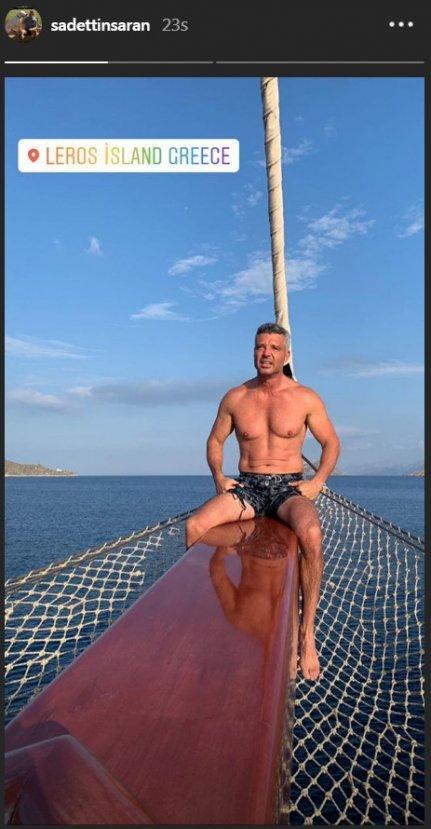 Emina Jahovic ile Sadettin Saran tatilde