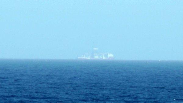 Yavuz, karadan 8 mil açıkta çalışmalarına başladı