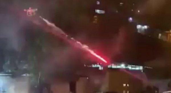 Komşusuna drone ile havai fişekli saldırı düzenledi