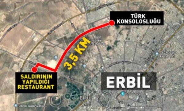 Erbil'de restoranda terör saldırısı