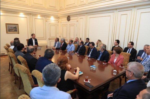 Ekrem İmamoğlu, TMMOB heyetini kabul etti
