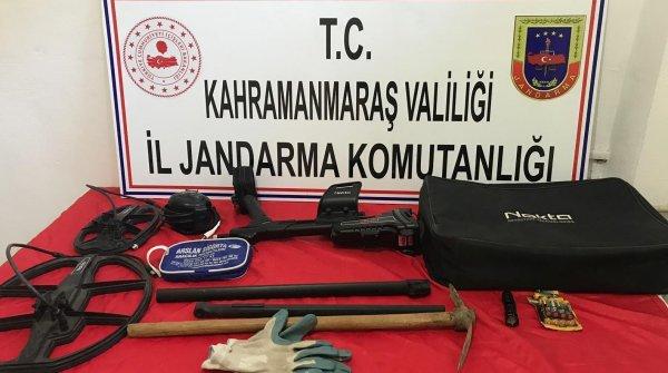 K.Maraş'ta 5 define avcısı suçüstü yakalandı