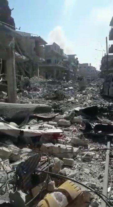 İdlib'de pazar yerine saldırı: 38 sivil öldü