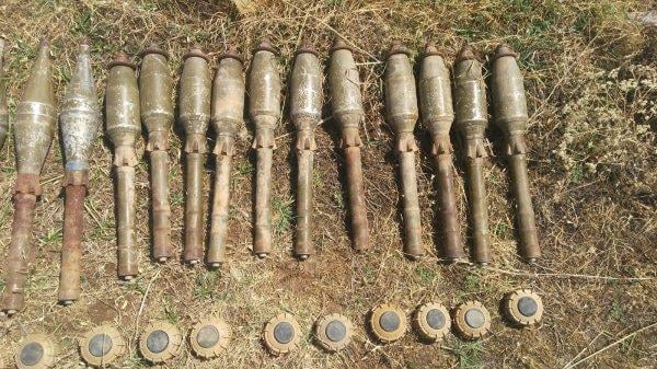 Siirt'te PKK'nın mühimmatları ele geçirildi