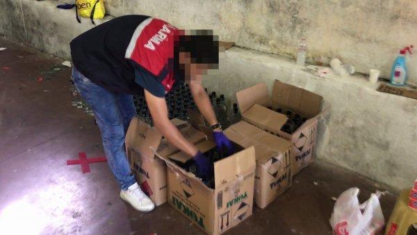 İstanbul'da jandarma sahte içki üretenleri yakaladı