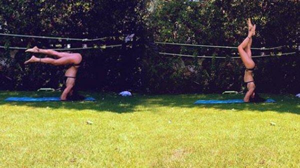 Özge Özpirinçci yogaya sardı