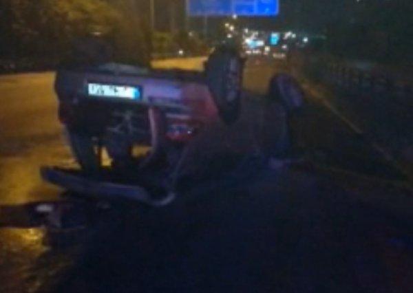 Ehliyetsiz ve alkollü sürücü kullandığı araçla kaza yaptı