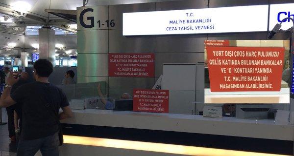 Yurt dışı çıkış harçları ay sonuna kadar 15 TL