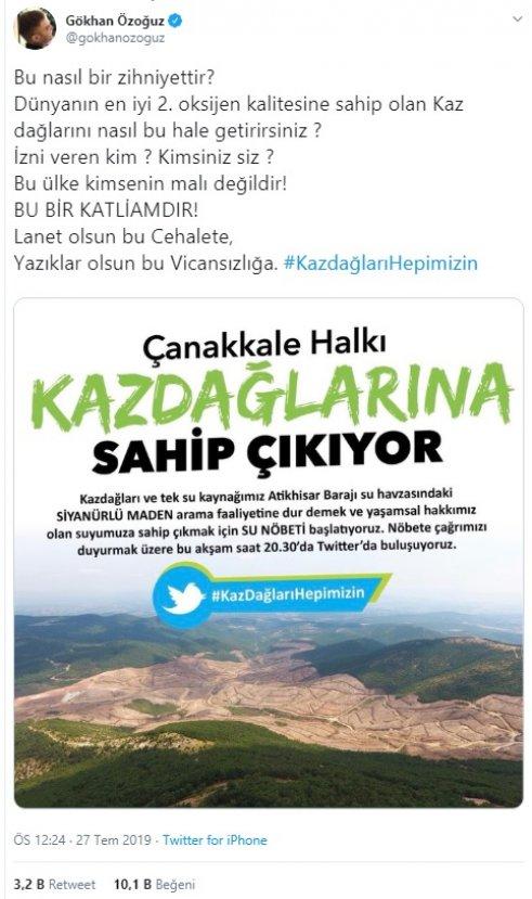 Kaz Dağları'ndaki altın madeni için yapılan ağaç katliamı