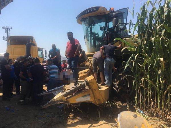 İzmir'de bir kişi bacaklarını biçerdövere kaptırdı