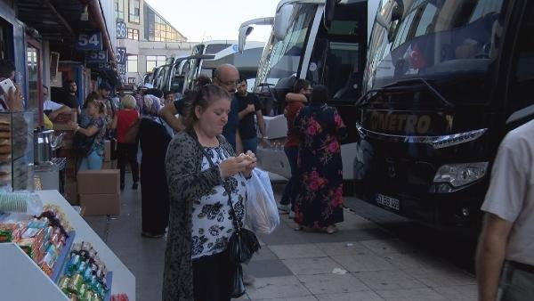 Otogarda bayram yoğunluğu