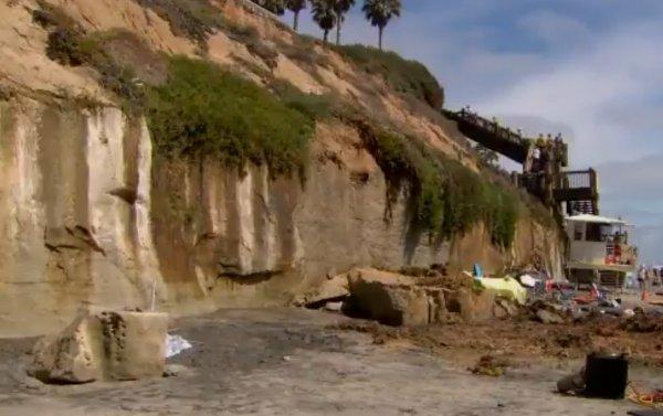 Kaliforniya'da uçurum çöktü: 3 ölü