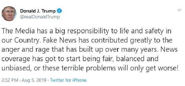 ABD Başkanı: Yalan haberler şiddete katkı sağlıyor