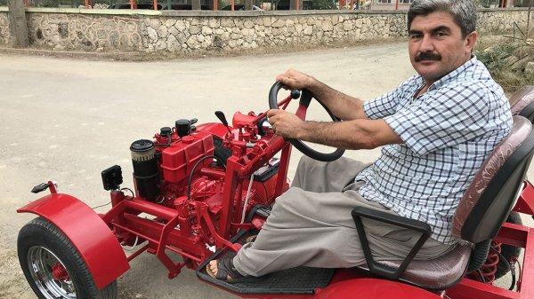 Kendi imkanlarıyla 'pat pat' yaptı