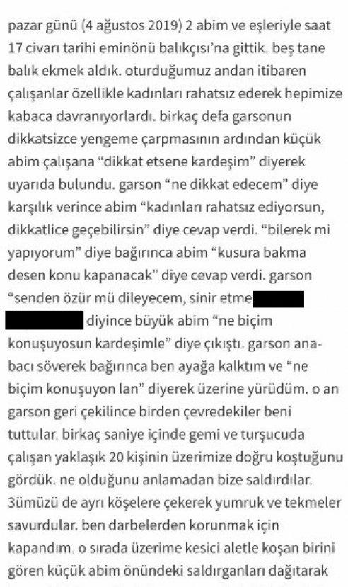 Eminönü'ndeki balıkçıda darp olayına ilişkin 8 gözaltı