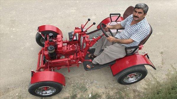 Kendi imkanlarıyla 'pat pat' yaptı