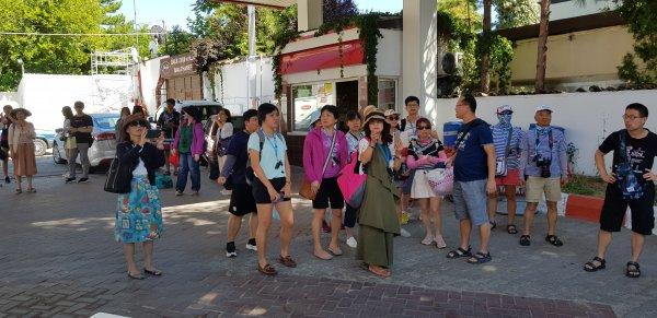 Safranbolu'da tur otobüsü yandı