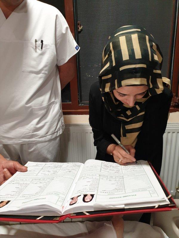 Edirneli çift hastane odasında evlendi