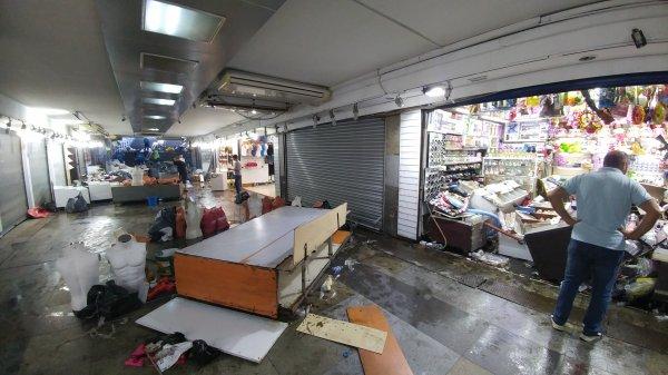 Eminönü'nde sel felaketinin ardından son durum